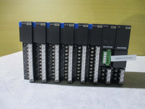 中古 M・SYSTEM CC-LINK INTERFACE R3-NC3-N/電源モジュール R3-PS1-K/R3-SV4S リモートI/O変換器  直流電圧入力カード*6 - growdesystem