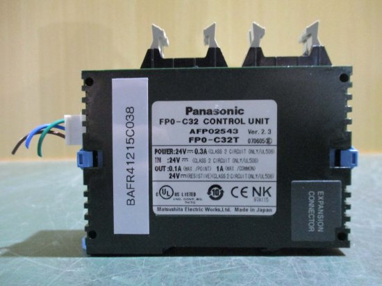 中古 Panasonic FP0 CONTROL UNIT AFP02543 FP0-C32T - growdesystem