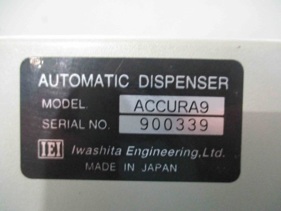 中古 IEI ACCURA9 AUTOMATIC DISPENSER 高精度デジタルディスペンサ 通電OK - growdesystem