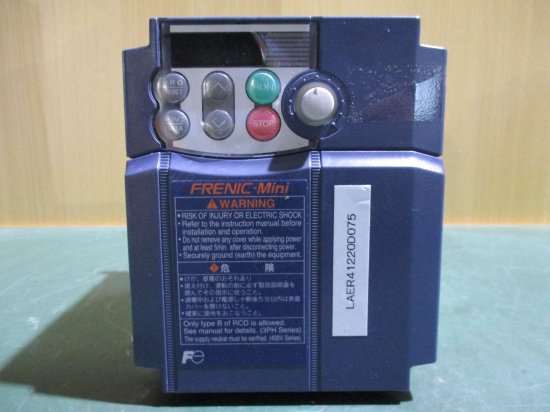 中古 FUJI FRENIC-MINI MINI INVERTER FRN2.2C1S-2J ミニインバータ 3PH 200-240V -  growdesystem