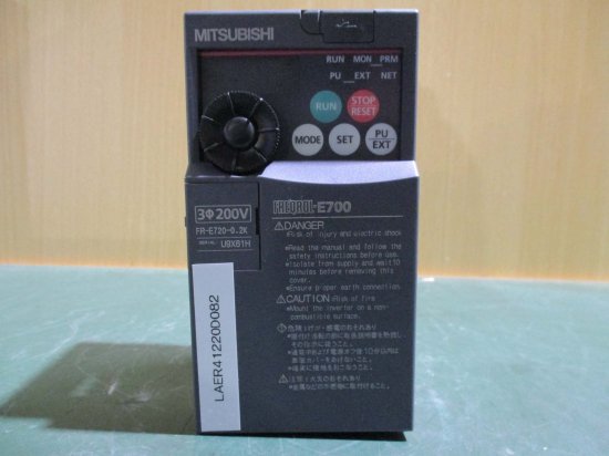中古 MITSUBISHI INVERTER FR-E720-0.2K インバータ 200V - growdesystem