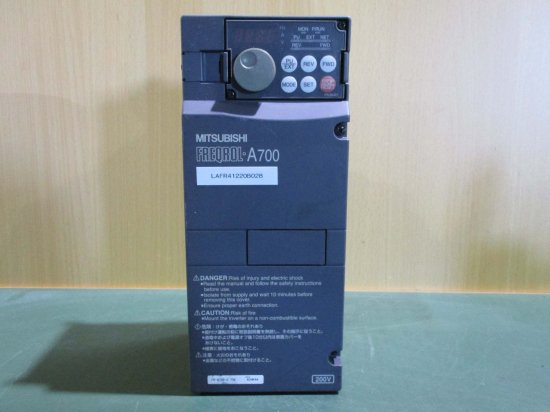 中古 MITSUBISHI FREQROL-A700 INVERTER FR-A720-0.75K インバーター 0.75kW -  growdesystem