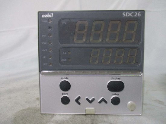 中古 YAMATAKE azbil TEMPERATURE CONTROLLER SDC26 デジタル指示調節計 - growdesystem