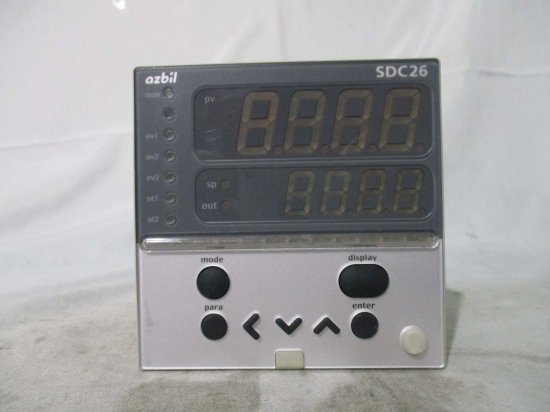 中古 YAMATAKE azbil TEMPERATURE CONTROLLER SDC26 デジタル指示調節計 - growdesystem