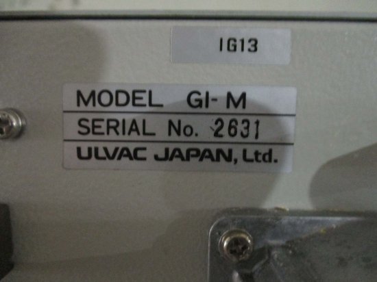 中古 ULVAC IONIZATION VACUUM GAUGE CONTROL GI-M 電離真空計制御 - growdesystem