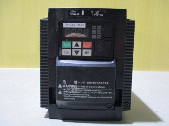 中古HITACHI WJ200 INVERTER WJ200-015LF VER 2.0 200V 1.5kW 3PH 10.8/9.0A -  growdesystem