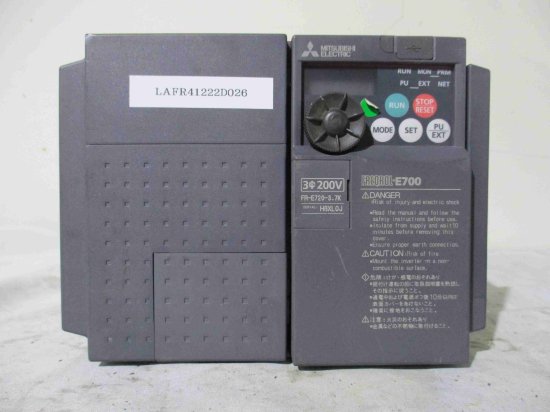 中古MITSUBISHI INVERTER FR-E720-3.7KNC インバータ 三相 200-240V