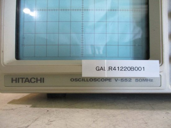 中古 HITACHI oscilloscope V-552 50MHz オシロスコープ 通電OK - growdesystem