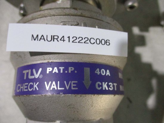 中古 TLV CHECK VALVE CK3T 逆止め弁 - growdesystem