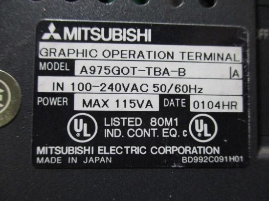 中古 MITSUBISHI A9GT-BUSS/A975GOT-TBA-B MAX 115VA 通電OK