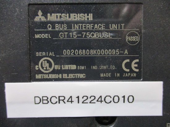 中古 MITSUBISHI GOT1000シリーズ タッチパネル GT15-75QBUSL/GT1575-VTBA 100-240VAC  50/60Hz通電OK - growdesystem