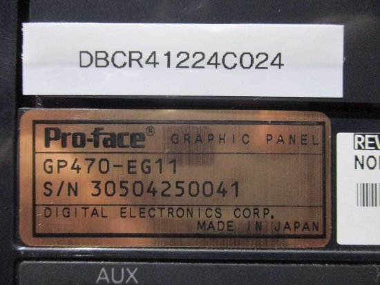 中古 Pro-face GP470-EG11 タッチパネル プログラマブル表示器 通電OK 