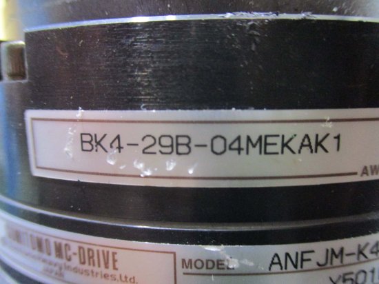 中古MITSUBISHI サーボモータ HC-MFS43 BK4-29B-04MEKAK1 ANFJM-K40-SV-29 2.8A 400W -  growdesystem