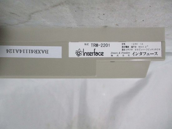 中古 INTERFACE TERMINAL BLOCK TRM-2201 垂直96ピンネジ変換端子台 - growdesystem