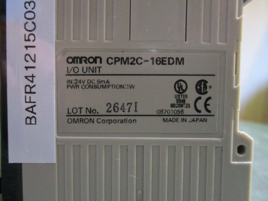 中古 OMRON CPM2C-16EDM/32EDTM/32CDTM-D プログラマブルコントローラ 