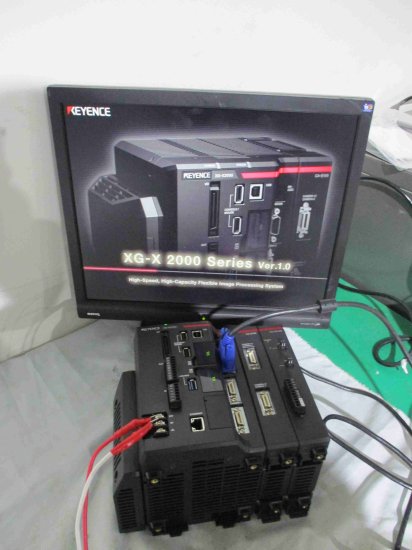 中古 KEYENCE XG-X2000Series Ver.1.0  XG-X2700/CA-E100/CA-DC40E/CA-CH10R*3/CA-H2100C*3 通電OK - growdesystem