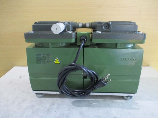 中古 ULVAC DIAPHRAGM VACUUM PUMP DA-120S ダイヤフラム真空ポンプ - growdesystem