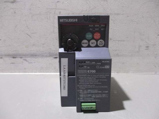 中古 MITSUBISHI FREQROL-E700 INVERTER FR-E720-0.4K インバーター 三相 200V -  growdesystem