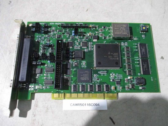 中古AD16-16U(PCI)EV コンテック PCI対応 非絶縁型高速高精度高機能アナログ入力ボード - growdesystem