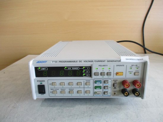 中古ADCMT 6144 PROGRAMMABLE DC VOLTAGE/CURRENT GENERATOR プログラム直流電圧 電流発生器 27VA  MAX 48-66Hz 通電OK - growdesystem