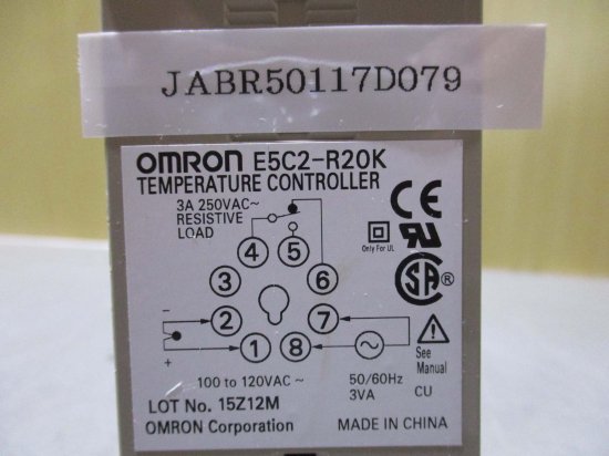 中古OMRON TEMPERATURE CONTROLLER E5C2-R20K 電子温度調節器 - growdesystem