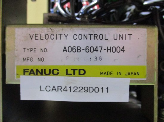 中古 FANUC VELOCITY CONTROL UNIT A06B-6047-H004 - growdesystem