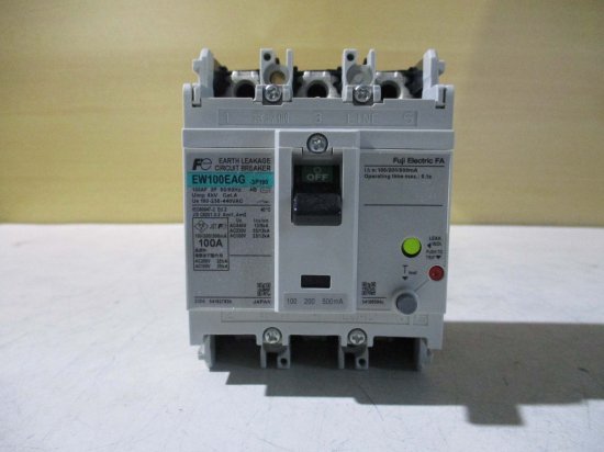 新古 Fuji Electric EW100EAG-3P100 一般配線用漏電遮断器 G-TWIN ...