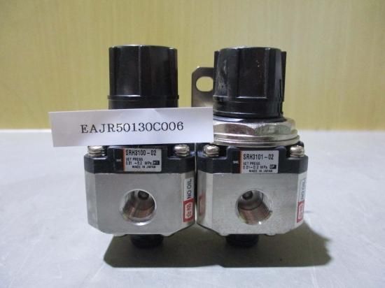 中古 SMC regulator SRH3100-02/SRH3101-02 レギュレーター[2個セット] - growdesystem