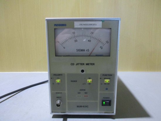 中古 MEGURO CD JITTER METER MJM-631C ジッターメーター[通電OK] - growdesystem