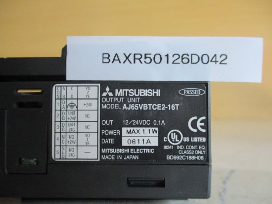 中古MITSUBISHI OUTRUT UNIT MELSEC AJ65VBTCE2-16T CC-Link小形タイプリモートユニット -  growdesystem