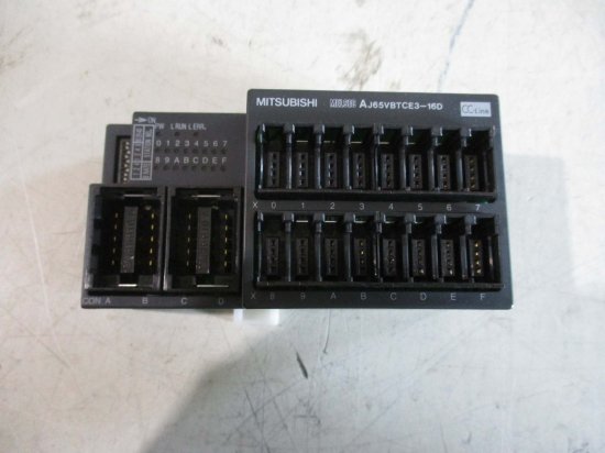 中古MITSUBISHI INPUT UNIT MELSEC AJ65VBTCE3-16D CC-Link小形タイプ