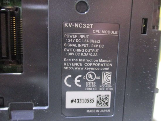 中古KEYENCE モジュール KV-NC32T/KV-NC20L 232C 422A 485/KV-NC16EXT