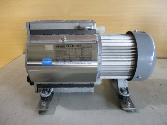 中古 ULVAC VACUUM PUMP DTU-20 真空ポンプ - growdesystem