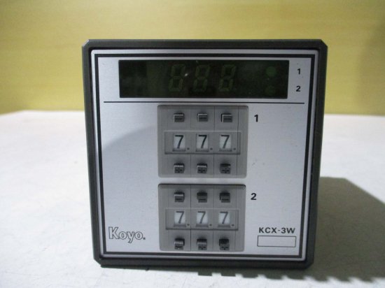 新古 KOYO ELECTRONICS INDUSTRIES KCX-3W 加算形 二段プリセット グリーンカウンタ KCXシリーズ -  growdesystem