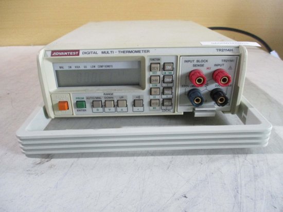 中古 ADVANTEST DIGITAL MULTI THERMOMETER TR2114H デジタルマルチ温度計 - growdesystem