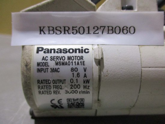 中古 PANASONIC AC SERVO MOTOR MSMA011A1E ACサーボモーター - growdesystem