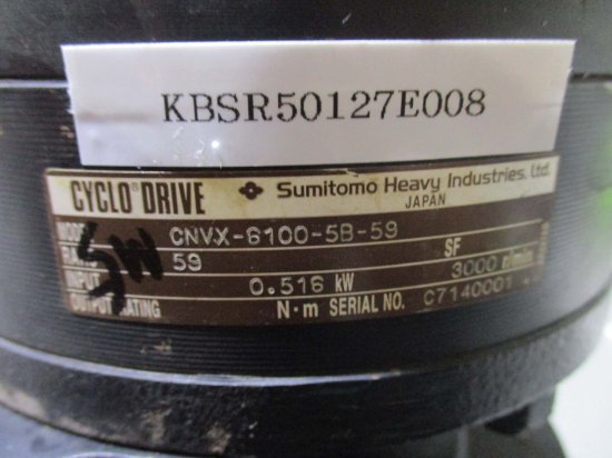 中古 SUMITOMO DRIVE CNVX-6100-5B-59 ドライバー - growdesystem