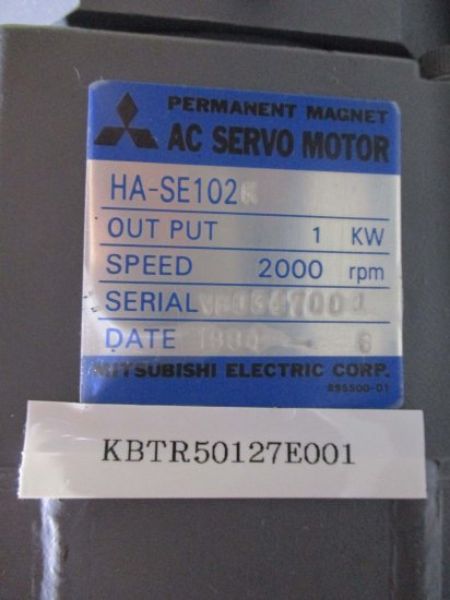 中古 MITSUBISHI AC SERVO MOTOR HA-SE102 ACサーボモーター