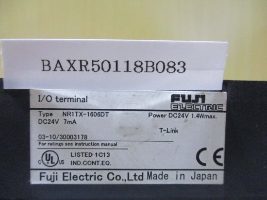 中古 FUJI I/O TERMINAL NR1TX-1606DT 入出力端子 - growdesystem