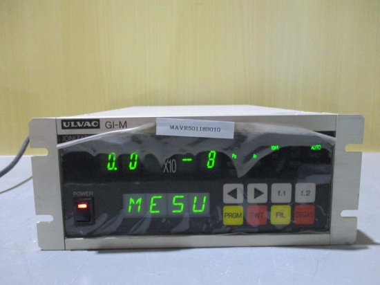 中古 ULVAC IONIZATION VACUUM GAUGE CONTROL GI-M 電離真空計制御 通電OK - growdesystem