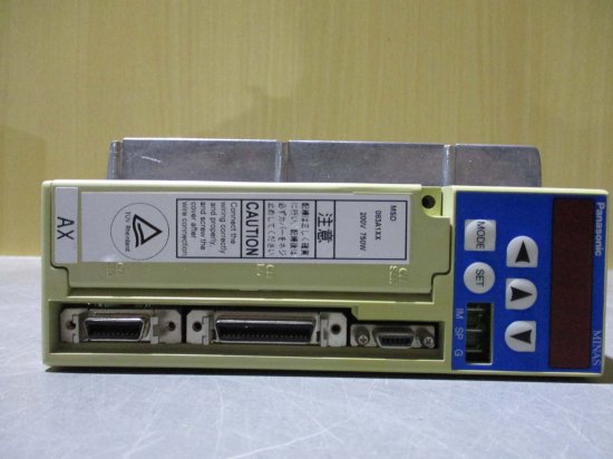 中古 Panasonic AC SERVO DRIVER MSD083A1XX ACサーボドライバ 750W - growdesystem