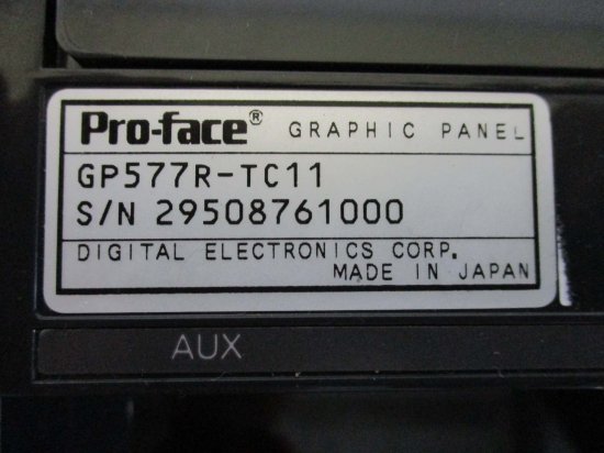 動作品】管K31 Pro-face GRAPHIC PANEL プログラマブル表示器 GP577R-SC11-