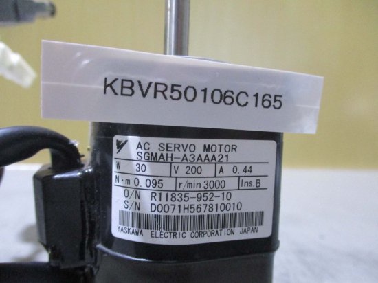 中古 YASKAWA AC SERVO MOTOR SGMAH-A3AAA21 AC サーボモーター 30W - growdesystem