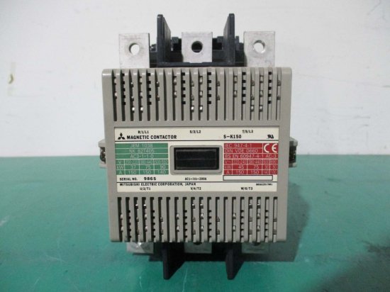 中古 MITSUBISHI S-K150 電磁接触器 コイル電圧 AC200V. - growdesystem