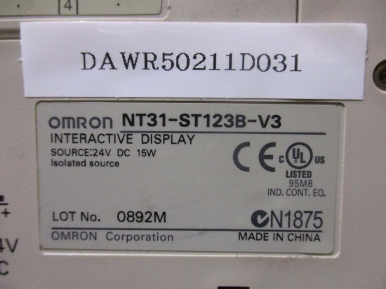 中古 OMRON オムロン NT31-ST123B-V3 タッチパネル 通電OK　 - growdesystem