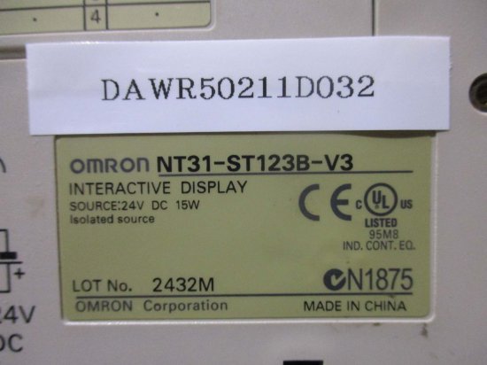 中古 OMRON オムロン NT31-ST123B-V3 タッチパネル 通電OK - growdesystem