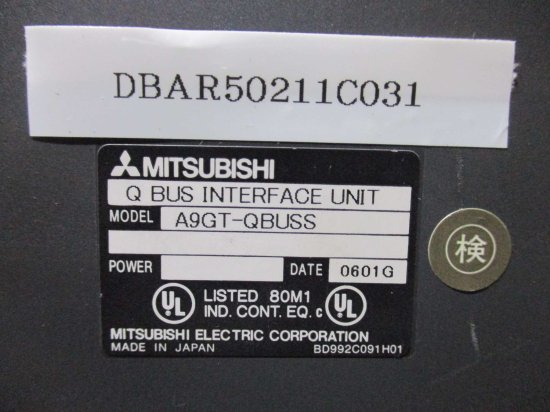 中古 MITSUBISHI A BUS INTERFACE UNIT A9GT-QBUSS/GRAPHIC OPERATION