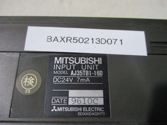 GB-2979 新品 MITSUBISHI/三菱 AJ35TB1-16D シーケンサー-