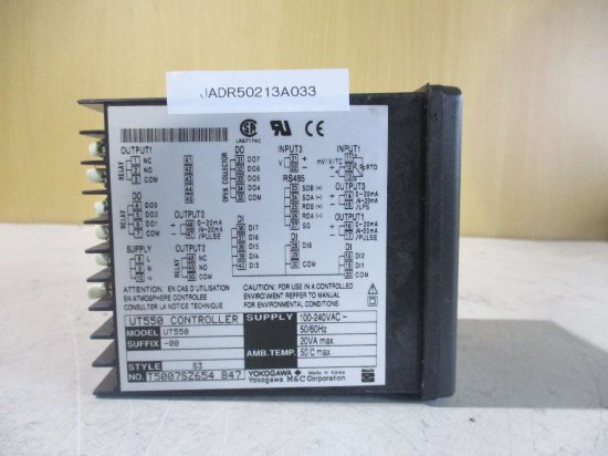 中古 YOKOGAWA CONTROLLER UT550 デジタル指示調節計 100-240VAC - growdesystem