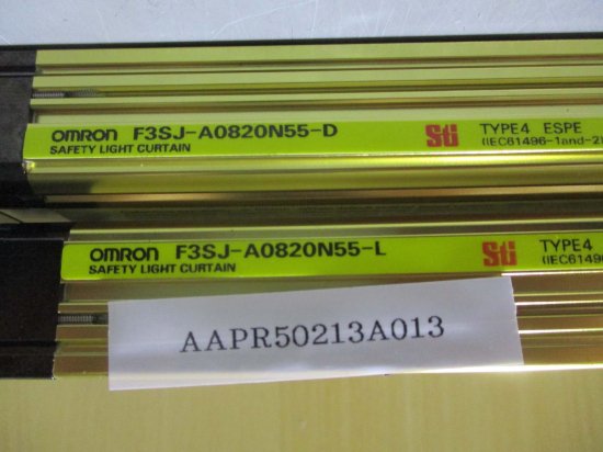 中古 OMRON F3SJ-A0820N55-D/F3SJ-A0820N55-L セーフティライトカーテン - growdesystem